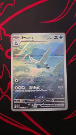 Pokemon Swanna 110/086 SV: White Flare Illustration Rare Full Art Holo NM - Image 1