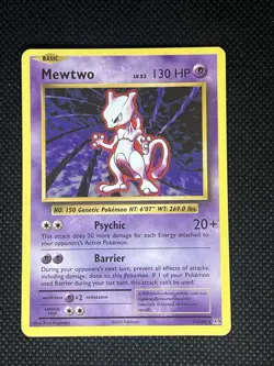 Pokemon Mewtwo Non Holo Rare 51/108 Evolutions 2016 Basic 130 HP Psychic - Image 1
