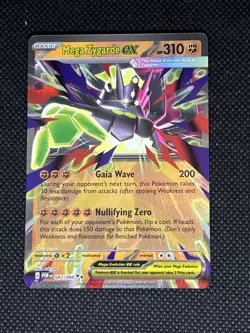 Pokemon Mega Zygarde EX Ultra Rare Holo 047/088 POR 310 HP - Image 1