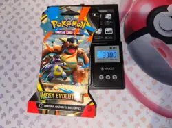 Pokemon TCG Mega Evolution HEAVY 33.00g! Sleeved Booster Pack -Possible GODU! - Image 1