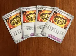 Brave Bangle X4 080/086 SV: White Flare NM Playset Pokemon TCG - Image 1