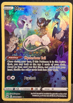 Mew Crown Zenith: Galarian Gallery GG10/GG70 Pokemon NM - Image 1