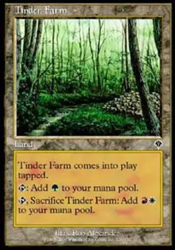 Tinder Farm - Light Play MTG Invasion - Image 1