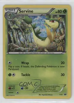 Servine Pokemon McDonald's Collection 2 Happy Meal Promo #1 - Image 1