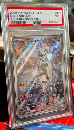 2025 Pokemon N's Reshiram 167/159 Sv09 Journey Together Holo PSA 9 IR - Image 2