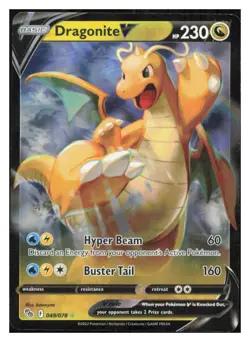 Dragonite V Holo Ultra Rare Pokemon GO 049/078 NM M034 - Image 1