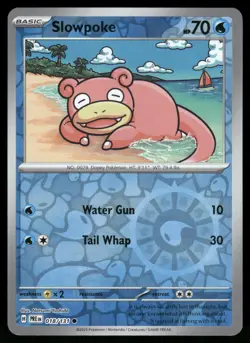 Slowpoke 018/131 Common SV: Prismatic Evolutions Pokemon Reverse Holo Near Mint - Image 1