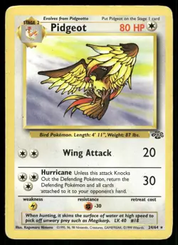 Pidgeot 24/64 Rare Jungle Pokemon Moderately Played - Image 1