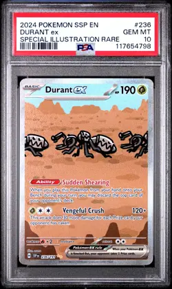 Durant Ex Pokemon Ssp En-Surging Sparks 236 NM PSA 10 - Image 1