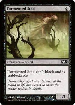 Tormented Soul - Medium Play MTG Magic 2013 Core Set - Image 1