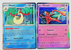 Deoxys 074/182 & Milotic 036/182-Paradox Rift -Holo Rare 2023 TCG Pokemon NM - Image 1