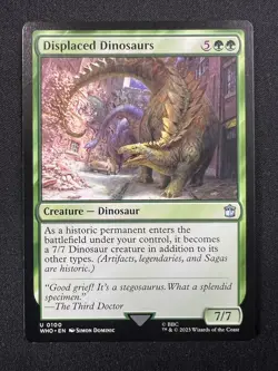Displaced Dinosaurs 100 Universes Beyond: Doctor Who Magic: The Gathering NM - Image 1