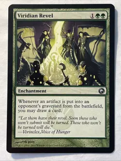 Magic: The Gathering Viridian Revel Enchantment Scars of Mirrodin Green Uncommon - Image 1