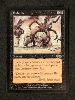 Exhume [Urza's Saga]- MTG Magic the Gathering - NM - Image 1