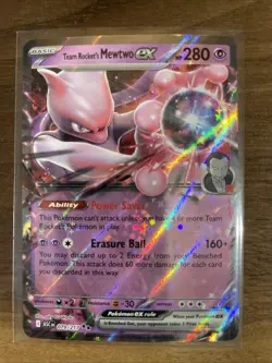 Pokemon Team Rocket's Mewtwo ex 079/217 ASC Holo Full Art Star 2026 - Image 1