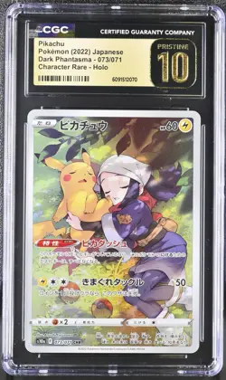 Pikachu 073/071 CGC 10 Pristine 2022 Character Rare Holo Pokemon Japanese - Image 1
