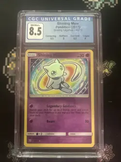 CGC 8.5 Shining Mew 40/73 Holo Shining Legends Pokemon Card - Image 1