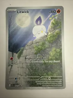 Litwick - 101/086 - Pokemon White Flare Illustration Rare NM - Image 1