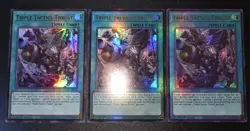 Triple Tactics Thrust Ultra Rare x3 CH01-EN030 The Chronicles Deck Yugioh - Image 1