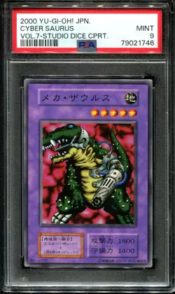 YUGIOH - PSA 9 - CYBER SAURUS - VOLUME 7 - JAPANESE OCG - Image 1