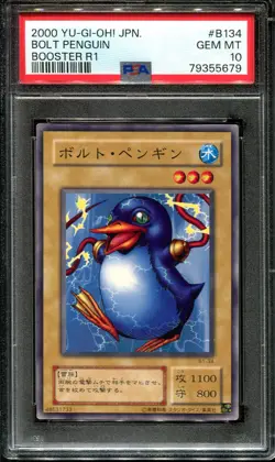 YUGIOH - PSA 10 - BOLT PENGUIN - B1-34 - BOOSTER R1 - JAPANESE OCG - Image 1