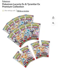 Pokemon Lucario Ex & Tyranitar Ex Premium Collection prismatic evolution - Image 3