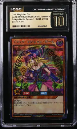Dark Magician Girl G001-JP002 CGC 10 Pristine 2021 Yugioh Japanese Rush Duel - Image 1