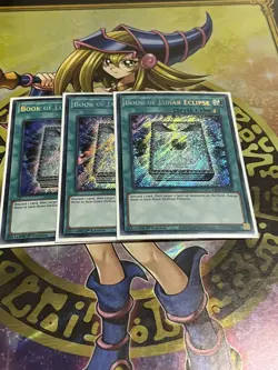 Yugioh! 3x NM Book of Lunar Eclipse LIOV-EN064 (Secret Rare) 1st Edition - Image 1