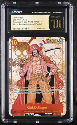Gol D. Roger OP09-118 CGC 10 Pristine 2024 Alternate Art Parallel One Piece Engl - Image 1