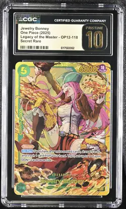 Jewelry Bonney OP12-118 CGC 10 Pristine 2025 Legacy Of The Master One Piece Engl - Image 1