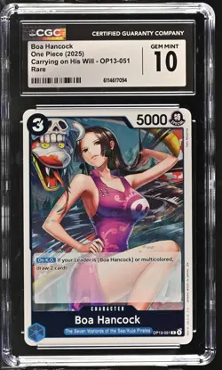 Boa Hancock OP13-051 CGC 10 Gem Mint 2025 Carrying On His Will One Piece - Image 1
