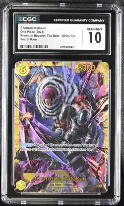 Charlotte Katakuri OP03-123 CGC 10 Gem Mint 2024 The Best One Piece English - Image 1