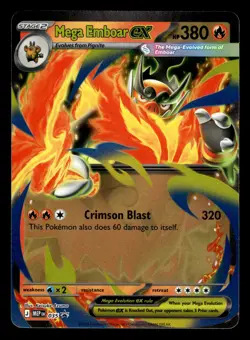 Mega Emboar ex MEP 035 Black Star Promo Ascended Heroes Pokemon Card - Image 1