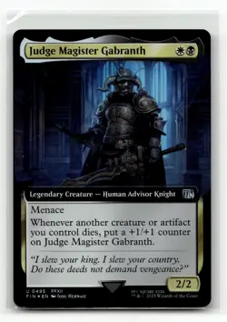 Judge Magister Gabranth (Extended Art) 495 Foil U FINAL FANTASY - Image 1