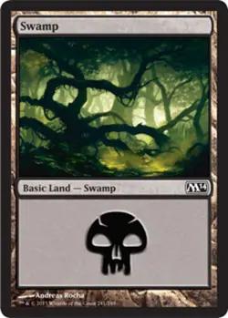 Swamp (241) - Foil x1 - Magic 2014 - NM-Mint, English - Magic 2014 - Image 1