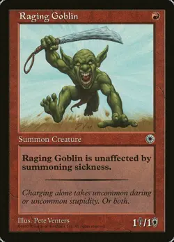 3XMTG Raging Goblin - POR Portal LP - Image 1