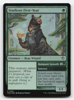 Studious First-Year 162 Secrets of Strixhaven Magic: The Gathering Foil NM - Image 1