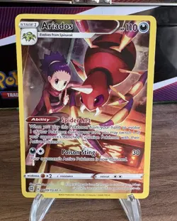 Pokemon TCG Ariados SWSH Brilliant Stars Trainer Gallery TG09/TG30 - Image 1