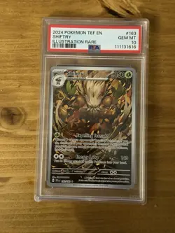 POKEMON SHIFTRY 163/162 SV05: TEMPORAL FORCES ILLUSTRATION RARE HOLO PSA 10 - Image 1