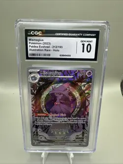 Pokemon Mismagius Sv02 Paldea Evolved CGC 10 Illustration Rare Holo 212/193 - Image 1