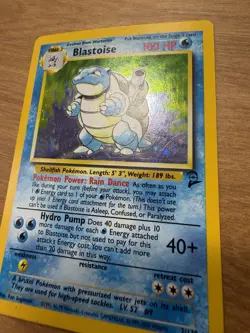 Blastoise - 2/130 - Pokemon Base Set 2 Holo Rare Card WOTC LP/MP FAST SHIPPING - Image 2