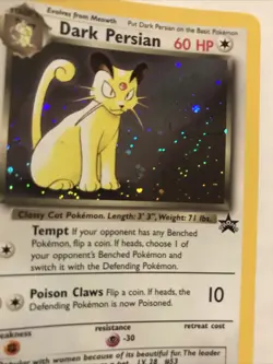 Dark Persian 17 Holo Black Star Promo WOTC Pokemon Card - Image 2