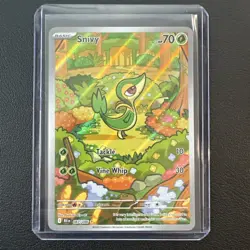 Snivy 087/086 Illustration Rare SV: Black Bolt - English Pokemon TCG NM - Image 1
