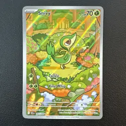 Snivy 087/086 Illustration Rare SV: Black Bolt - English Pokemon TCG NM - Image 3