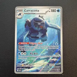 Pokemon Carracosta - Illustration Rare Holo SV: Black Bolt 2025 107/086 NM - Image 1