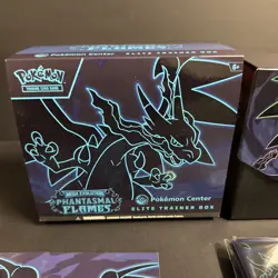 Pokemon TCG Phantasmal Flames Pokemon Center ETB Box Only No Promo Cards Packs - Image 3