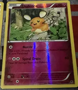Pokemon TCG: 2x DEDENNE Phantom Forces 70/119 Reverse Holo Fairy Common Cards LP - Image 3