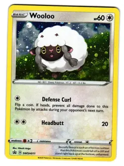 Wooloo SWSH011 Holo Promo Sword & Shield Promo Pokemon Holo Near Mint - Image 1