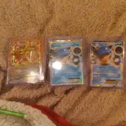 Pokemon Rayquaza & Blastoise Full Art 3 Card Lot - Image 1