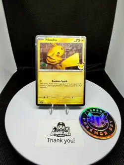2026 Pikachu 051 Stamped Pokemon Day 30th Anniversary Promo with Coin - ID: A - Image 1